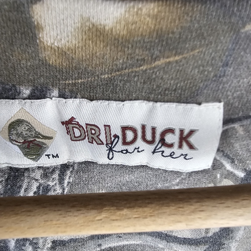 Dri Duck Camo Realtree Hardwood Wildfire Power Fleece Hoodie Jacket Womens Large - Picture 11 of 16